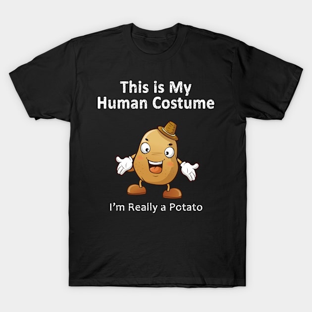 this Is My Human Costume Potato T-Shirt by SilverTee